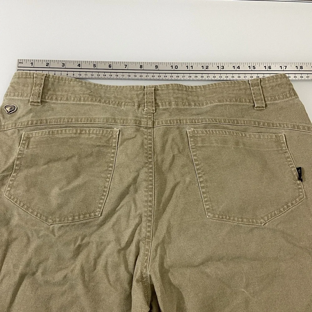 Kuhl Women 14 Khaki Tan Splash Shorts Cotton Stretch Hiking‎ Utility Outdoor
